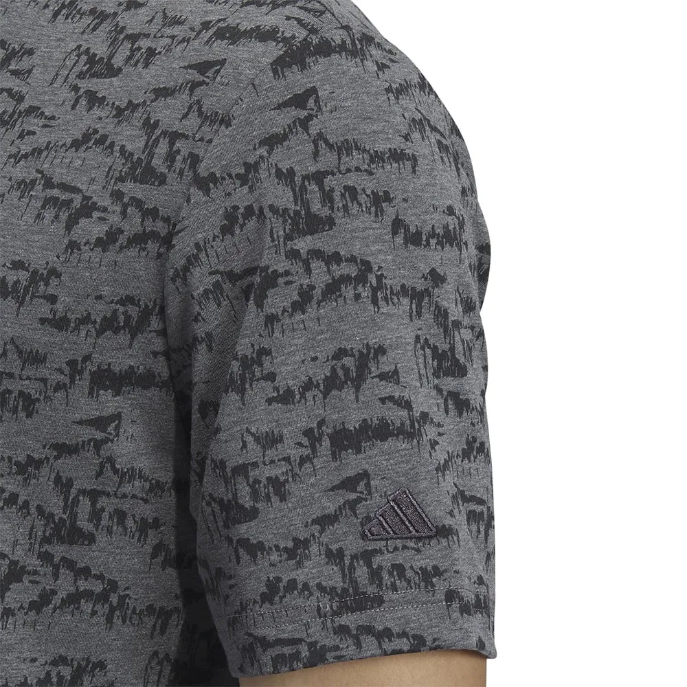 Adidas Go-To Print Polo Shirt - Black Budget Friendly