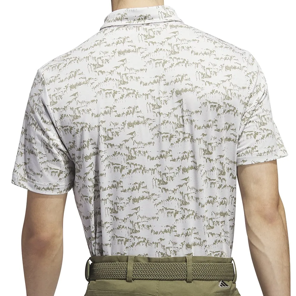 Adidas Go-To Print Polo Shirt - White Walk Loud Valentine's Day Sale