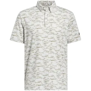 Walk with Purpose Adidas Go-To Print Polo Shirt - White