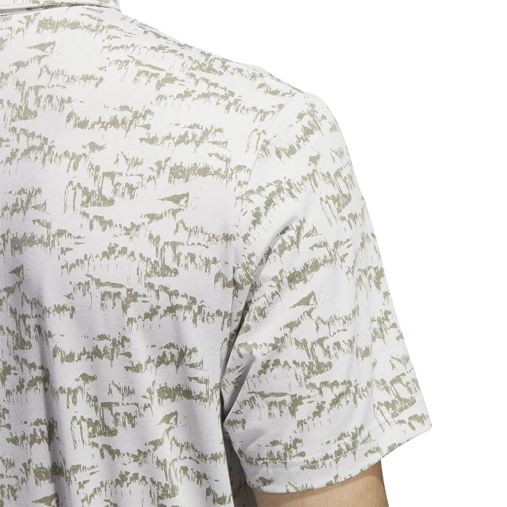 Adidas Go-To Print Polo Shirt - White Game-Changer Footwear
