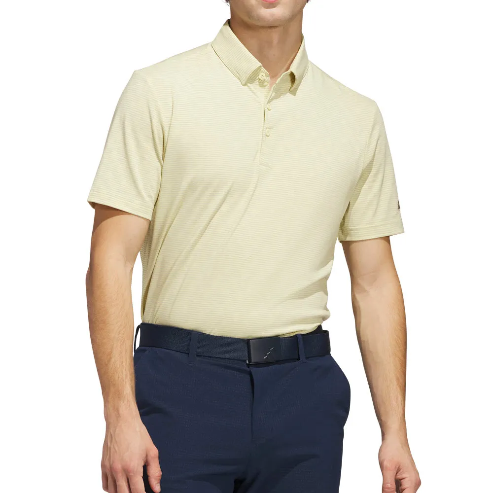 Adidas Go-To Printed Polo Shirt - Powder Yellow/Wonder Silver Fearlessly You Steal