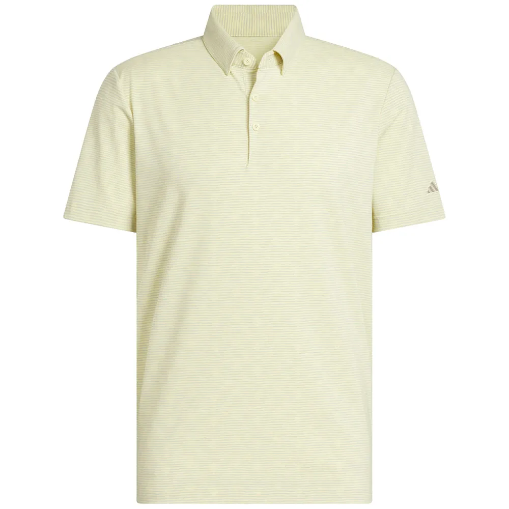Own the Streets Adidas Go-To Printed Polo Shirt - Powder Yellow/Wonder Silver