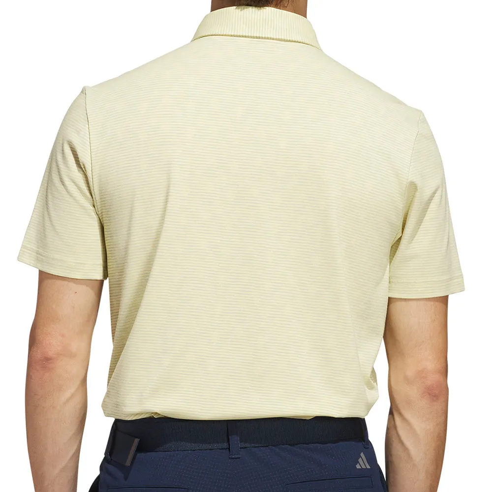 Adidas Go-To Printed Polo Shirt - Powder Yellow/Wonder Silver Own Every Step Clearance Sale