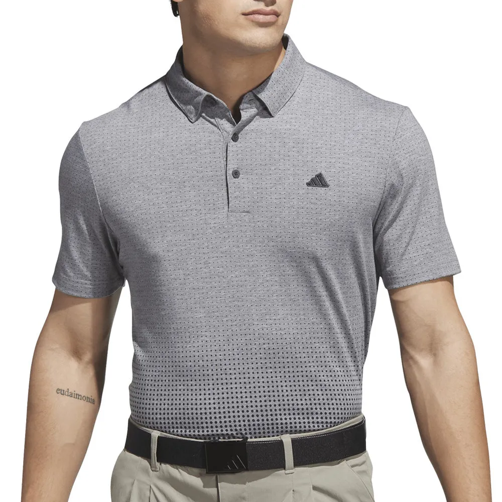 Adidas Go-To Rise Print Polo Shirt - Carbon Special Offer