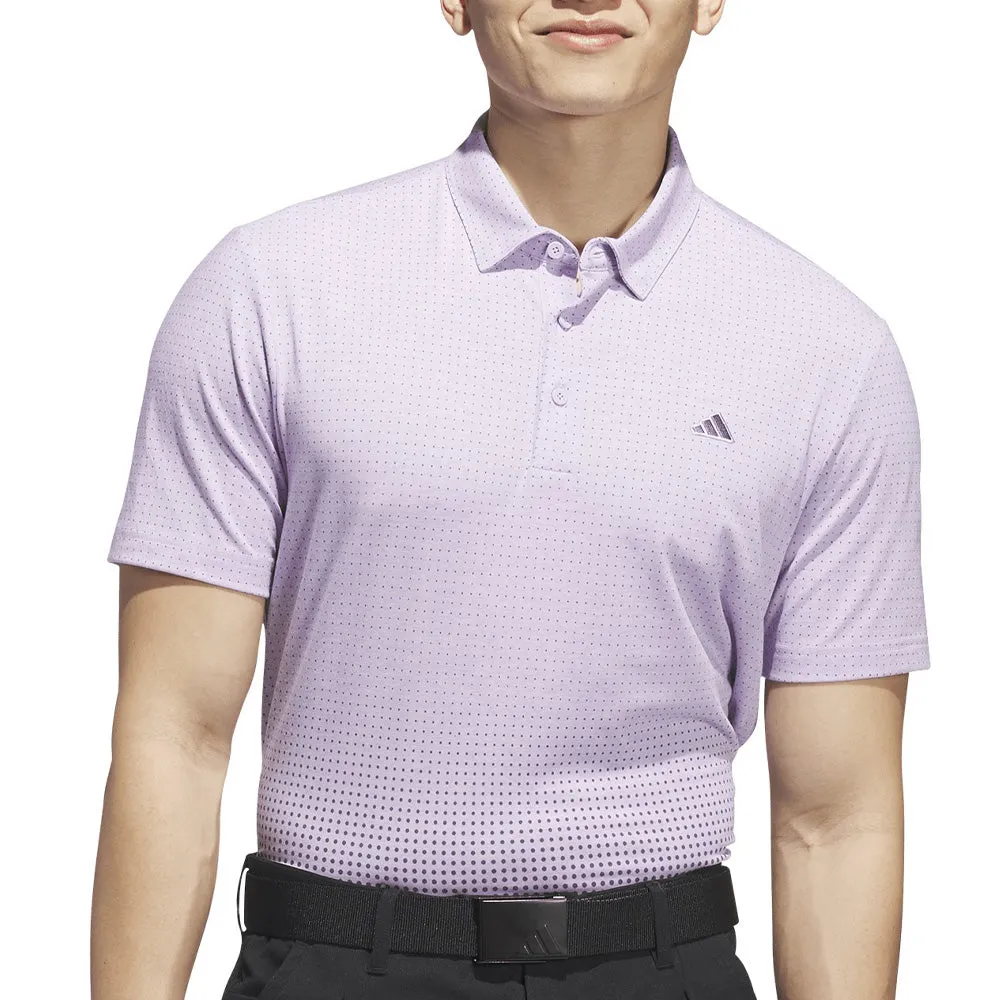 Adidas Go-To Rise Print Polo Shirt - Powder Plum President's Day Sale