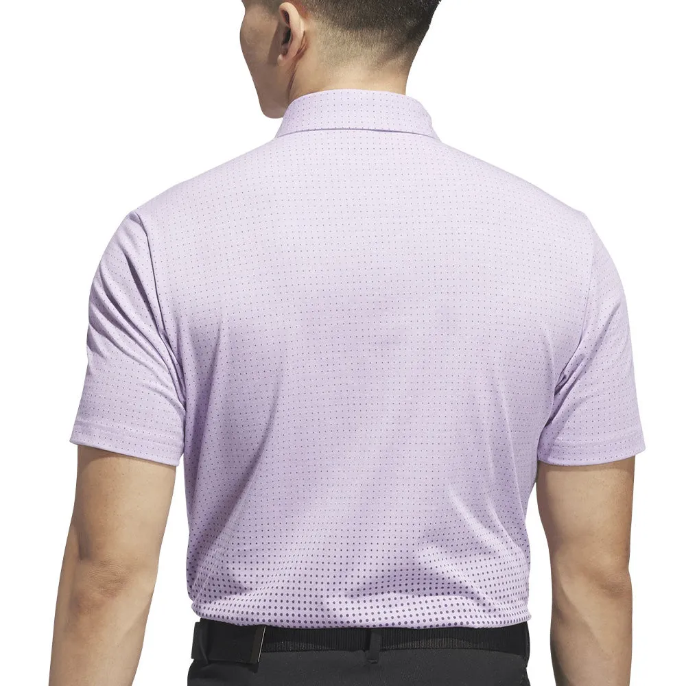 Adidas Go-To Rise Print Polo Shirt - Powder Plum Halloween Sale Spring Sale