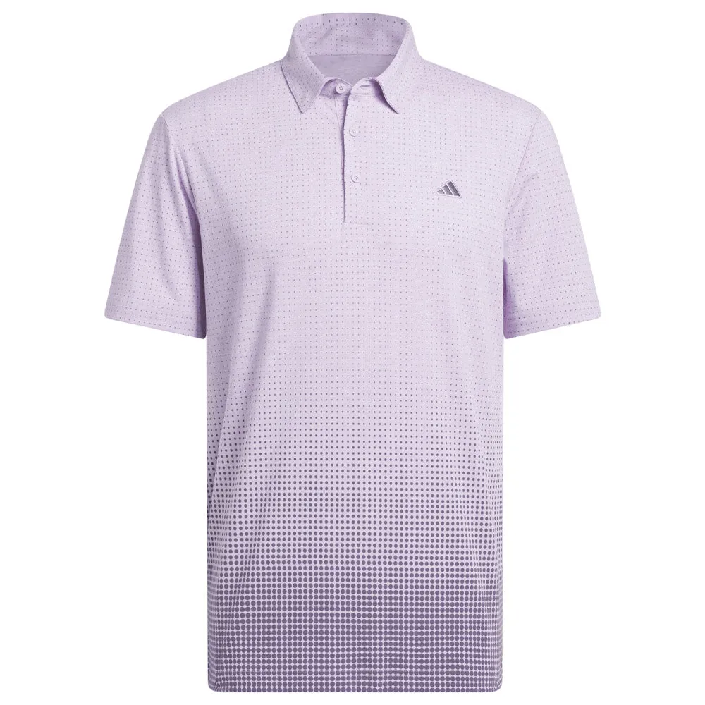 Christmas Day Sale Steal Adidas Go-To Rise Print Polo Shirt - Powder Plum