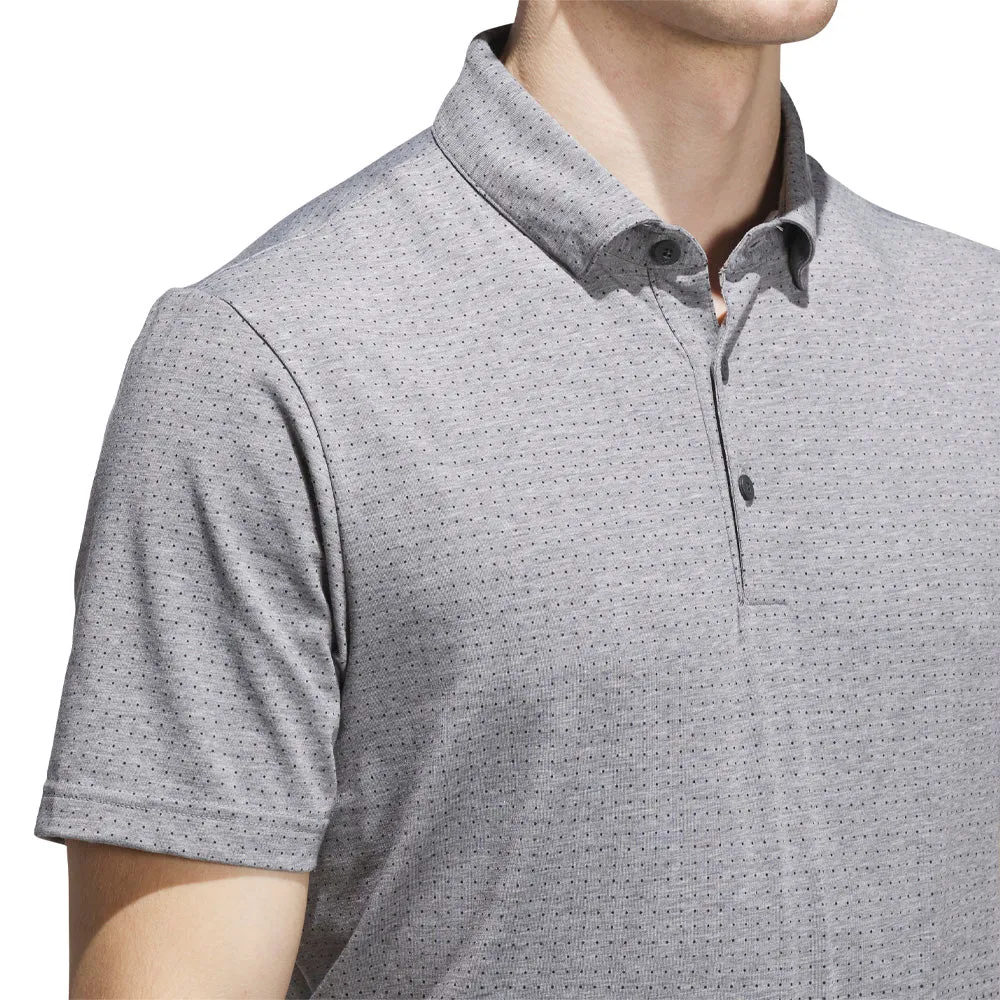 Adidas Go-To Rise Print Sleeve Logo Polo Shirt - Carbon Unleash Your Power