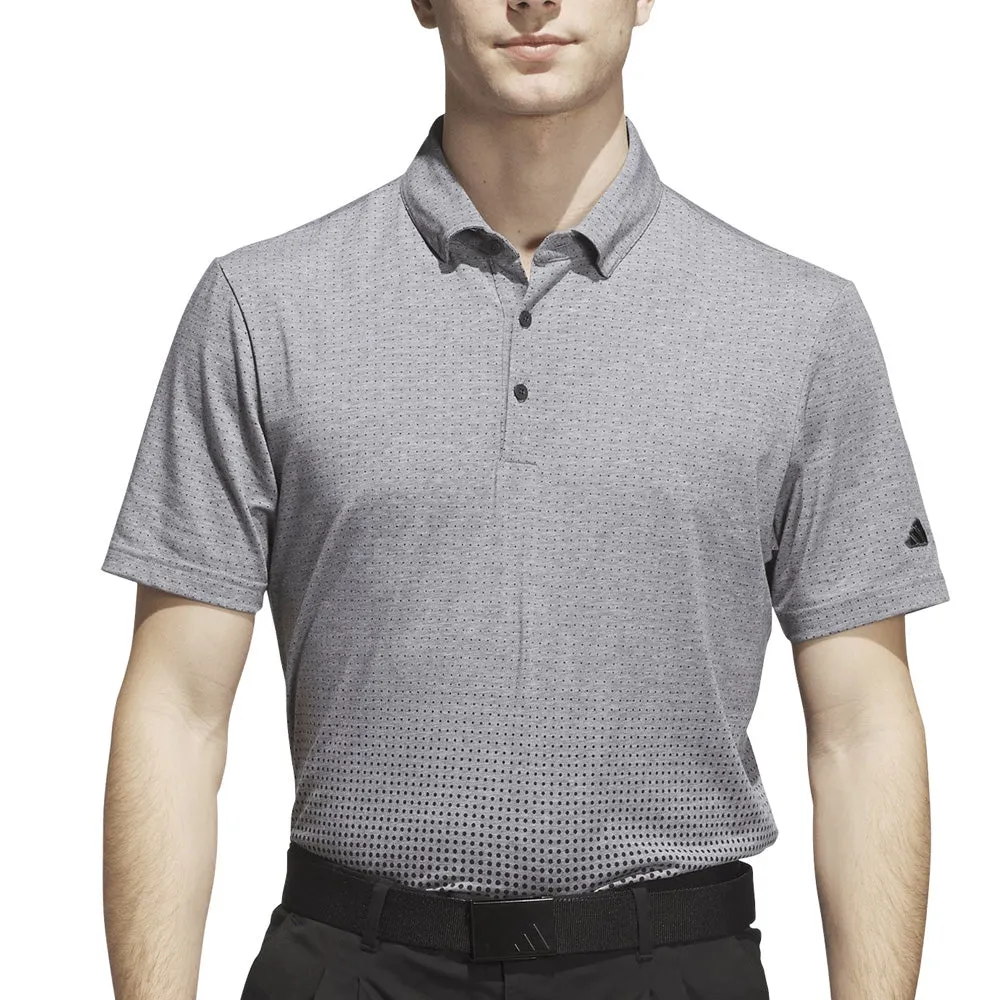 Adidas Go-To Rise Print Sleeve Logo Polo Shirt - Carbon Walk Tall