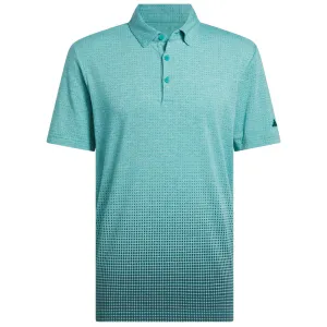 Own the Moment Adidas Go-To Rise Print Sleeve Logo Polo Shirt - Pure Teal