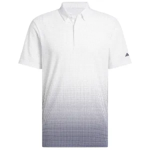 Define Your Own Way Adidas Go-To Rise Print Sleeve Logo Polo Shirt - White