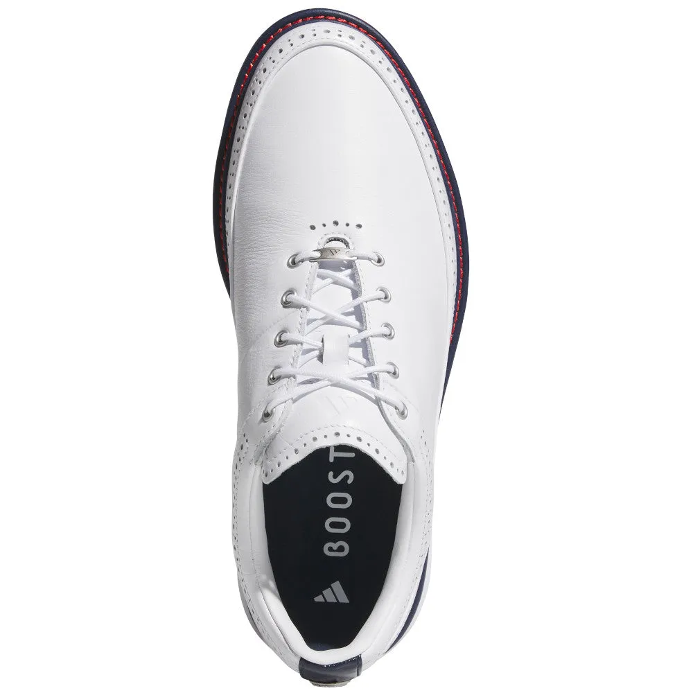 The Fast Lane Choice Adidas Mc80 Spikeless Shoes - White/Collegiate Navy/Better Scarlet