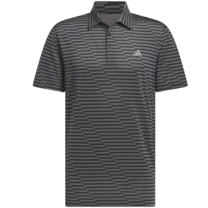 Adidas Mesh Print Polo Shirt - Black/Grey Five Black Friday Exclusive Move Beyond Ordinary