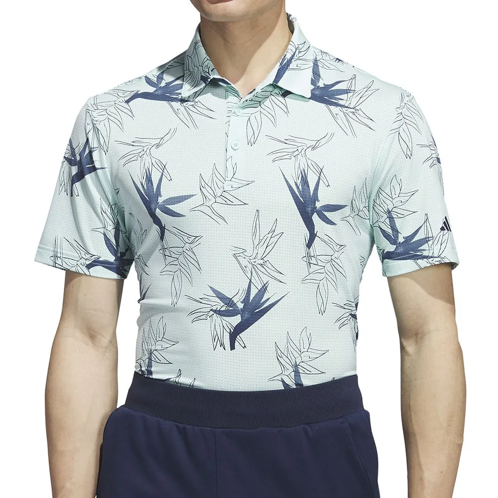 Mother's Day Sale Exclusive Deal Adidas Oasis Mesh Polo Shirt - Semi Flash Aqua