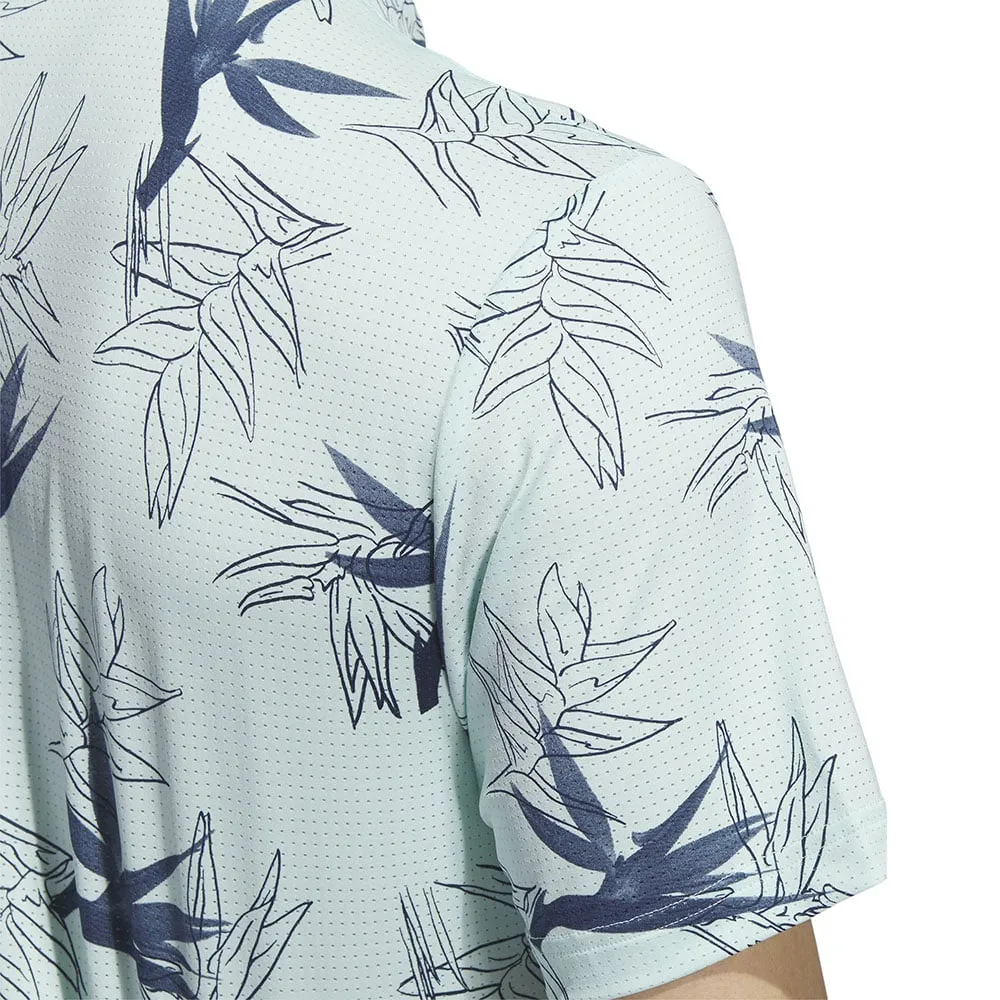Adidas Oasis Mesh Polo Shirt - Semi Flash Aqua Loud Looks, Smooth Moves Break Boundaries