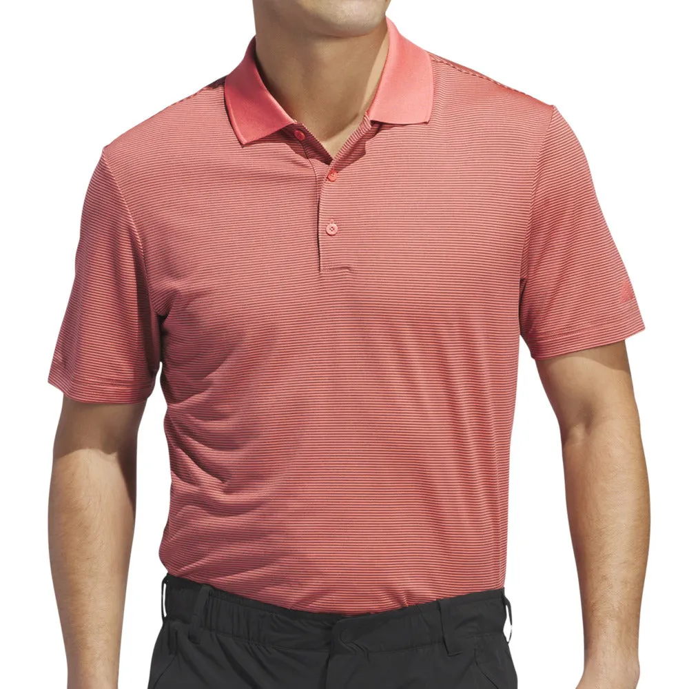 Adidas Ottoman Polo Shirt - Preloved Scarlet/Charcoal Feel the Energy