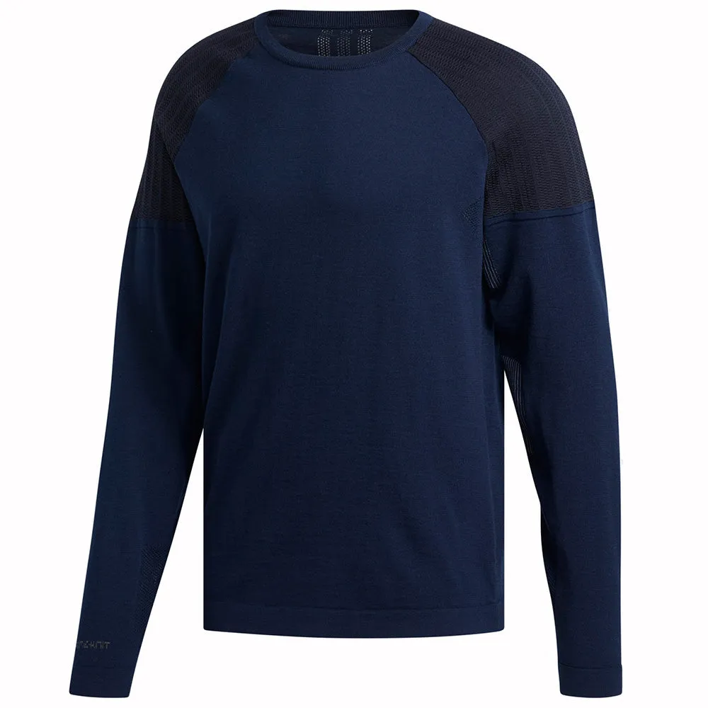 Spring Sale Adidas Primeknit Crew Sweatshirt - Collegiate Navy