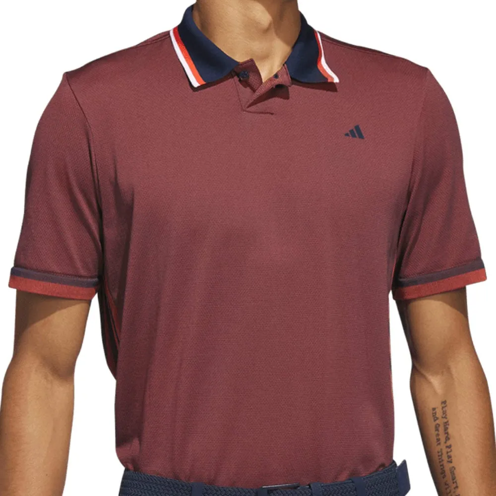 Fearlessly You Back To School Sale Adidas Primeknit Polo Shirt - Collegiate Navy/Preloved Red
