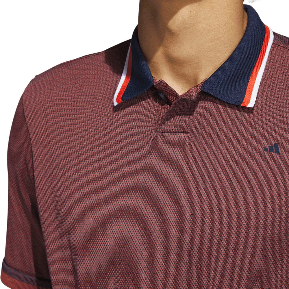 Adidas Primeknit Polo Shirt - Collegiate Navy/Preloved Red Big Savings