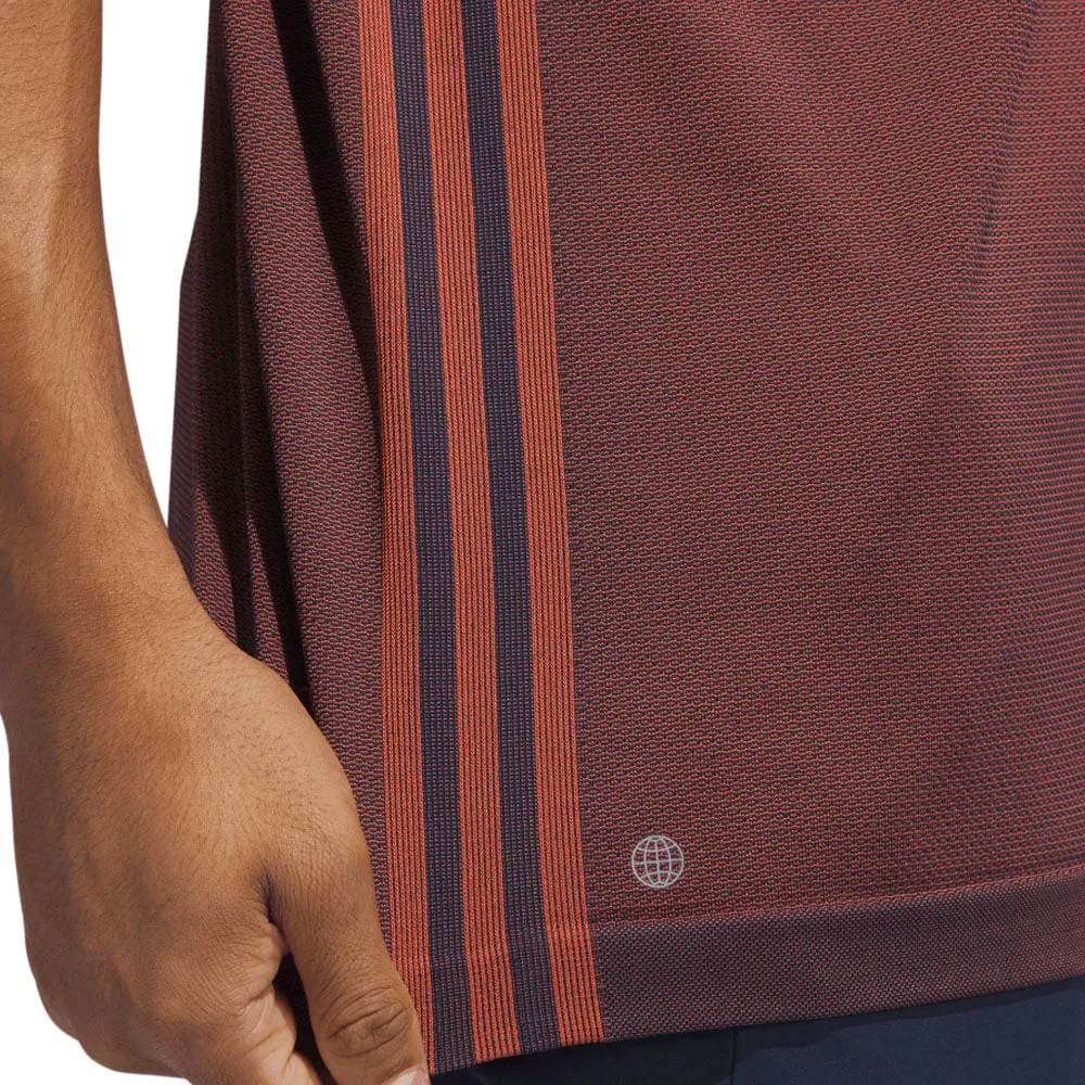 Adidas Primeknit Polo Shirt - Collegiate Navy/Preloved Red Loud Looks, Smooth Moves Walk with Purpose