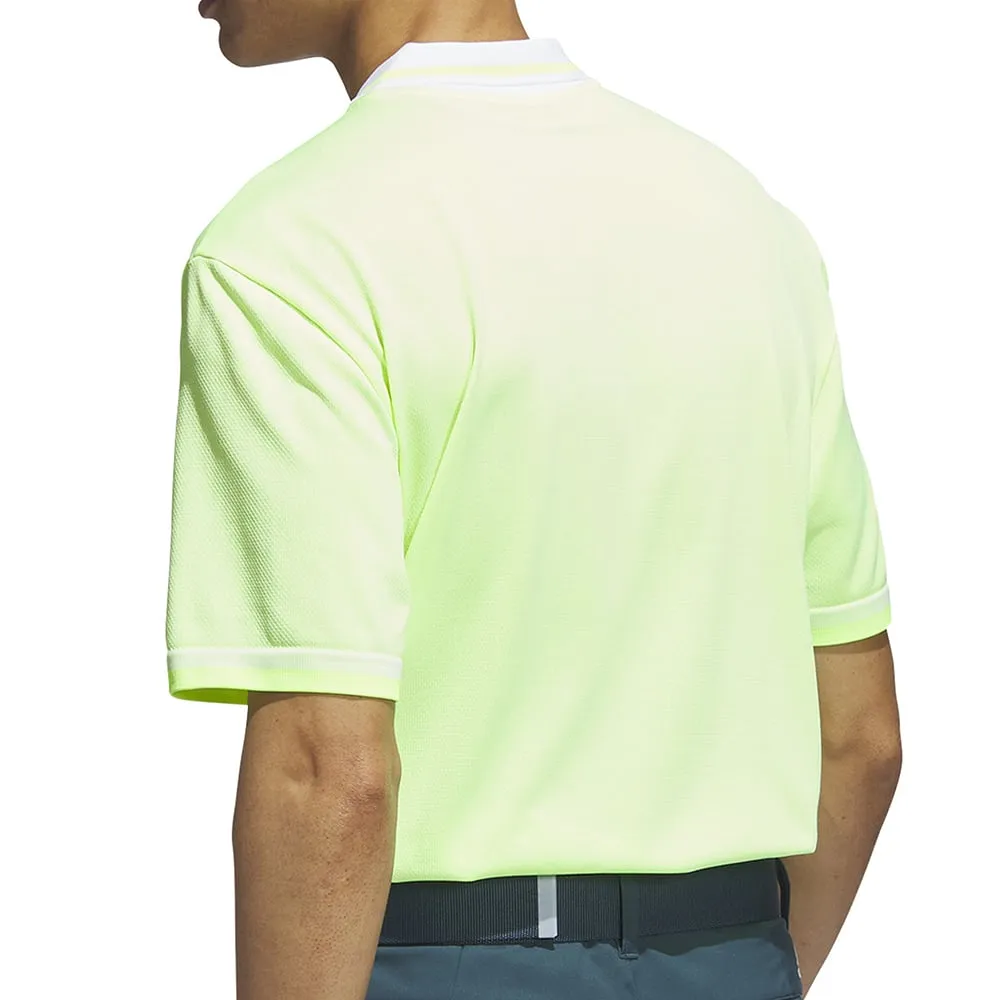 Game-Changer Footwear Cyber Monday Sale Adidas Primeknit Polo Shirt - White/Lucid Lemon