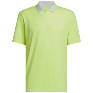 Adidas Primeknit Polo Shirt - White/Lucid Lemon Step Out Boldly The Fast Lane Choice