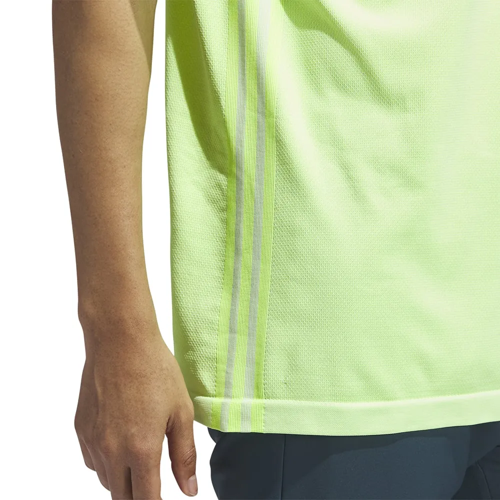 Adidas Primeknit Polo Shirt - White/Lucid Lemon Step Into Strength Mother's Day Sale