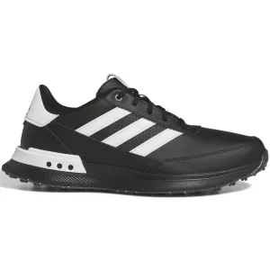Hit Your Next Level All Saints' Day Sale Adidas S2G 24 Spikeless Leather Waterproof Shoes - Core Black/Ftwr White/Iron Met.