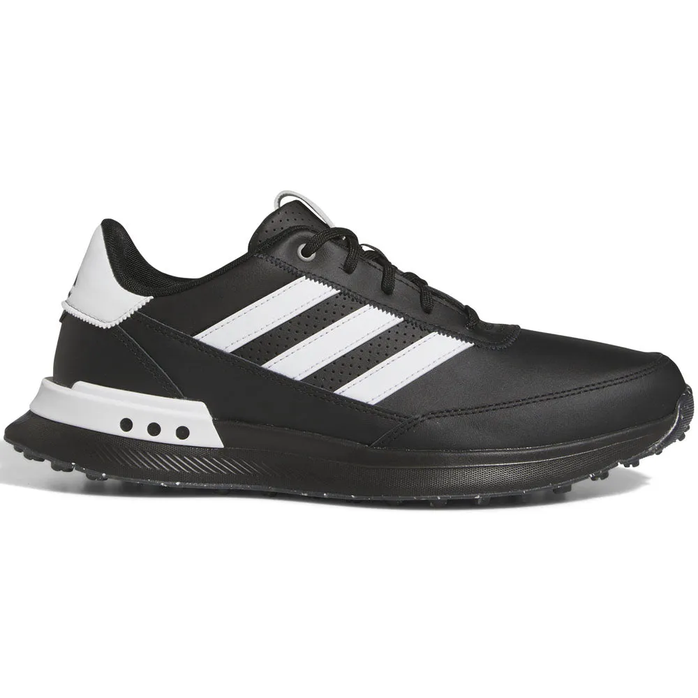 Hit Your Next Level All Saints' Day Sale Adidas S2G 24 Spikeless Leather Waterproof Shoes - Core Black/Ftwr White/Iron Met.