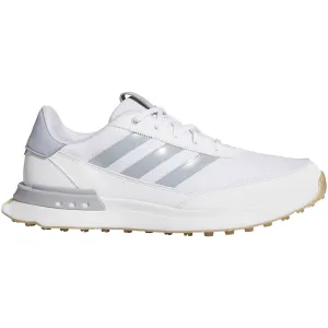 Define Your Own Way Adidas S2G 24 Spikeless Waterproof Shoes - White/Halo Silver/Gum 4