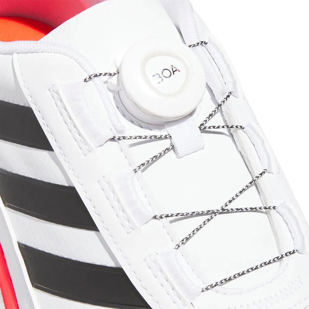 Limited Time Offer Adidas S2G Boa 24 Spikeless Waterproof Shoes - White/Core Black/Lucid Red