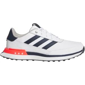 Adidas S2G Leather 24 Spikeless Waterproof Shoes - White/Collegiate Navy/Lucid Red Black Friday Deal Step into the Beat