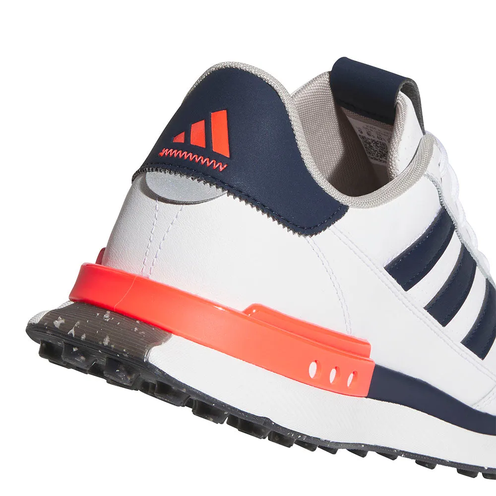 Adidas S2G Leather 24 Spikeless Waterproof Shoes - White/Collegiate Navy/Lucid Red Made to Turn Heads