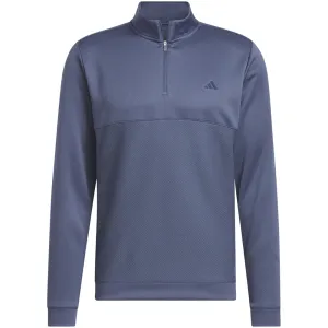 Black Friday Exclusive Step Out Boldly Adidas Textured 1/4 Zip Pullover - Preloved Ink