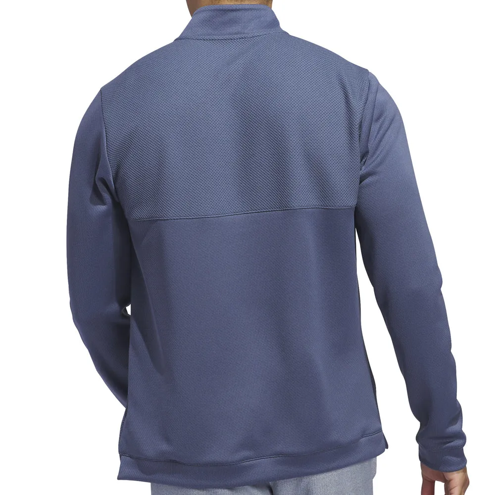 Unapologetically You Adidas Textured 1/4 Zip Pullover - Preloved Ink