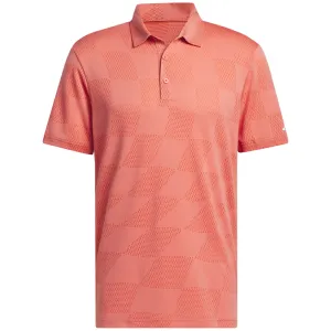 Performance Unleashed President's Day Sale Adidas Textured Polo - Preloved Scarlet