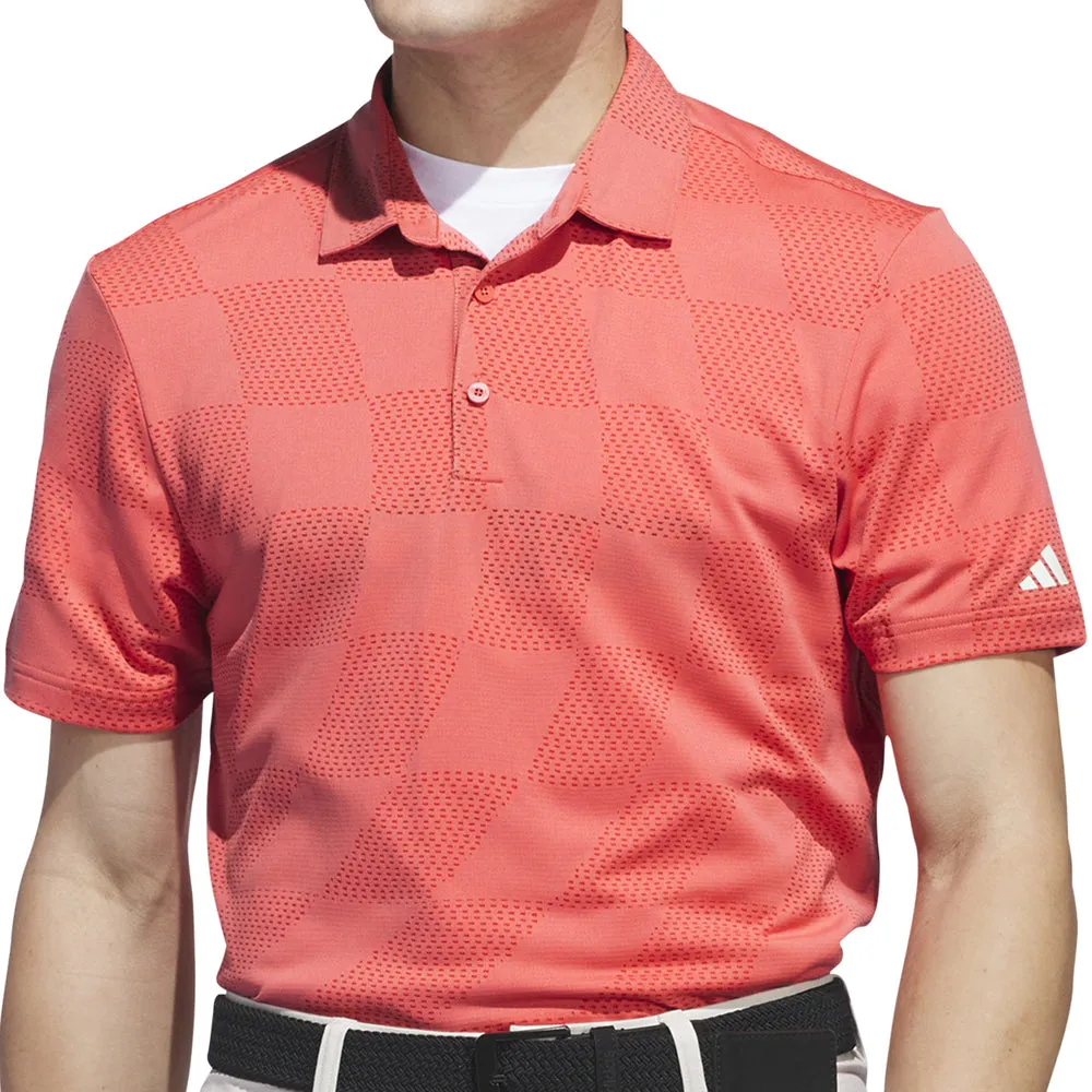 Black Friday Deal Valentine's Day Sale Adidas Textured Polo - Preloved Scarlet