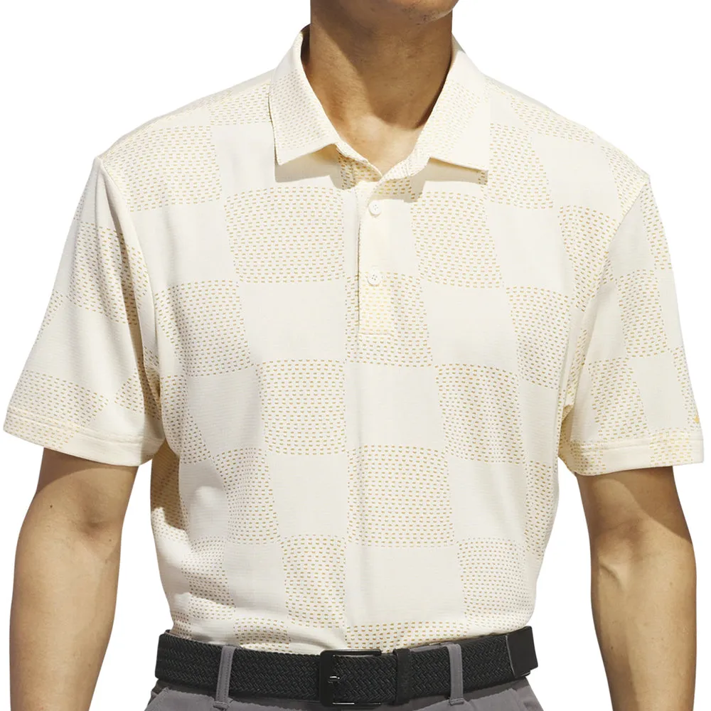 Adidas Textured Polo Shirt - Ivory Confidence Starts Here Black Friday Sale