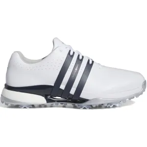 Adidas Tour360 24 Spiked Waterproof Shoes - Ftwr White/Collegiate Navy/Silver Met. Not for the Ordinary Big Savings