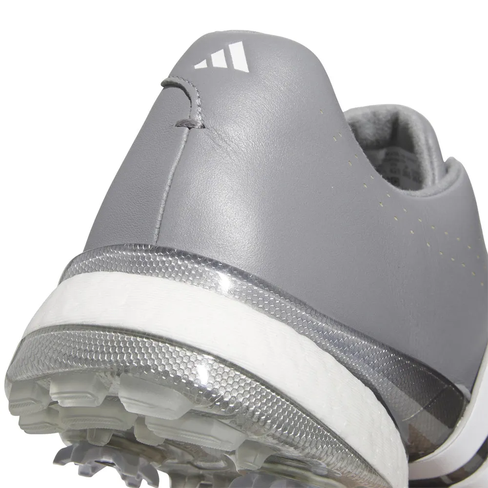 Move Beyond Ordinary Adidas Tour360 24 Spiked Waterproof Shoes - Grey Three/Ftwr White/Iron Met.