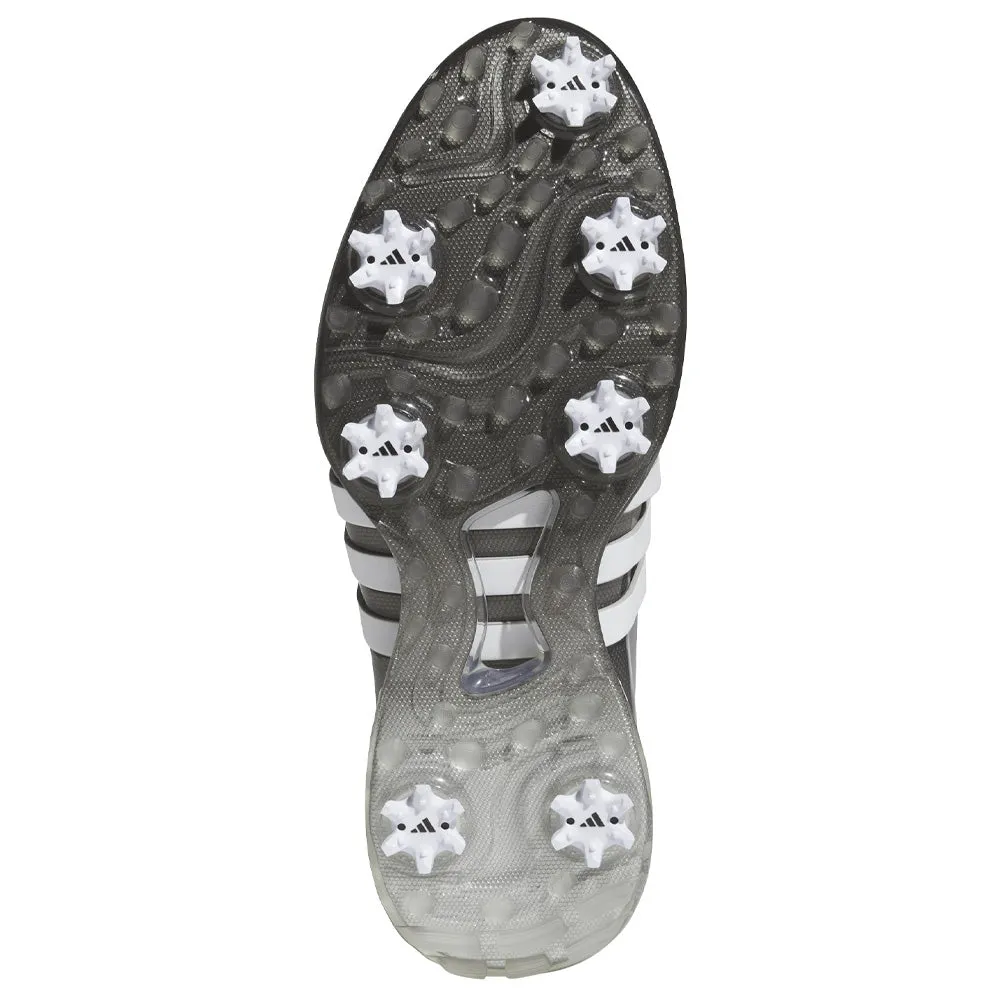 Never Just Walk Push Beyond Limits Adidas Tour360 24 Spiked Waterproof Shoes - Grey Three/Ftwr White/Iron Met.