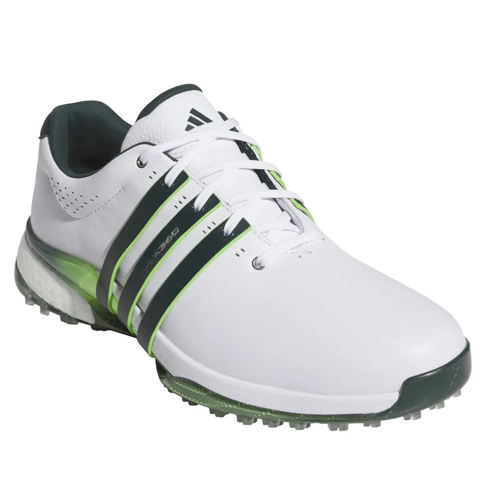 Gear Up and Go Adidas Tour360 25 Spikeless Waterproof Shoes - Ftwr White/Aurora Ivy/Lime Burst