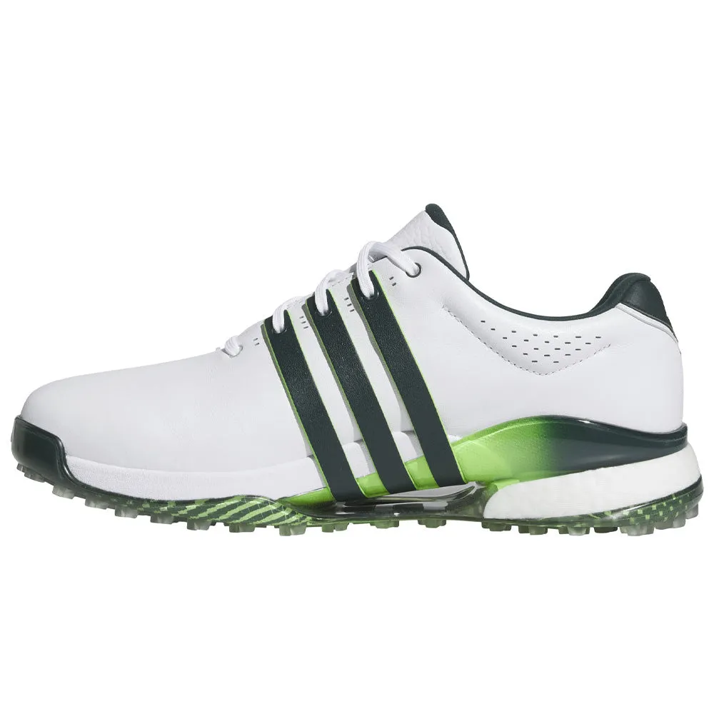 Big Savings Adidas Tour360 25 Spikeless Waterproof Shoes - Ftwr White/Aurora Ivy/Lime Burst