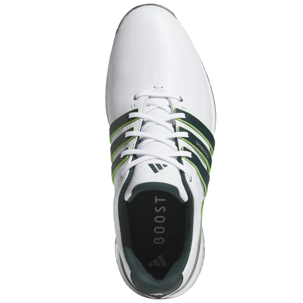 Rule the Streets Exclusive Deal Adidas Tour360 25 Spikeless Waterproof Shoes - Ftwr White/Aurora Ivy/Lime Burst