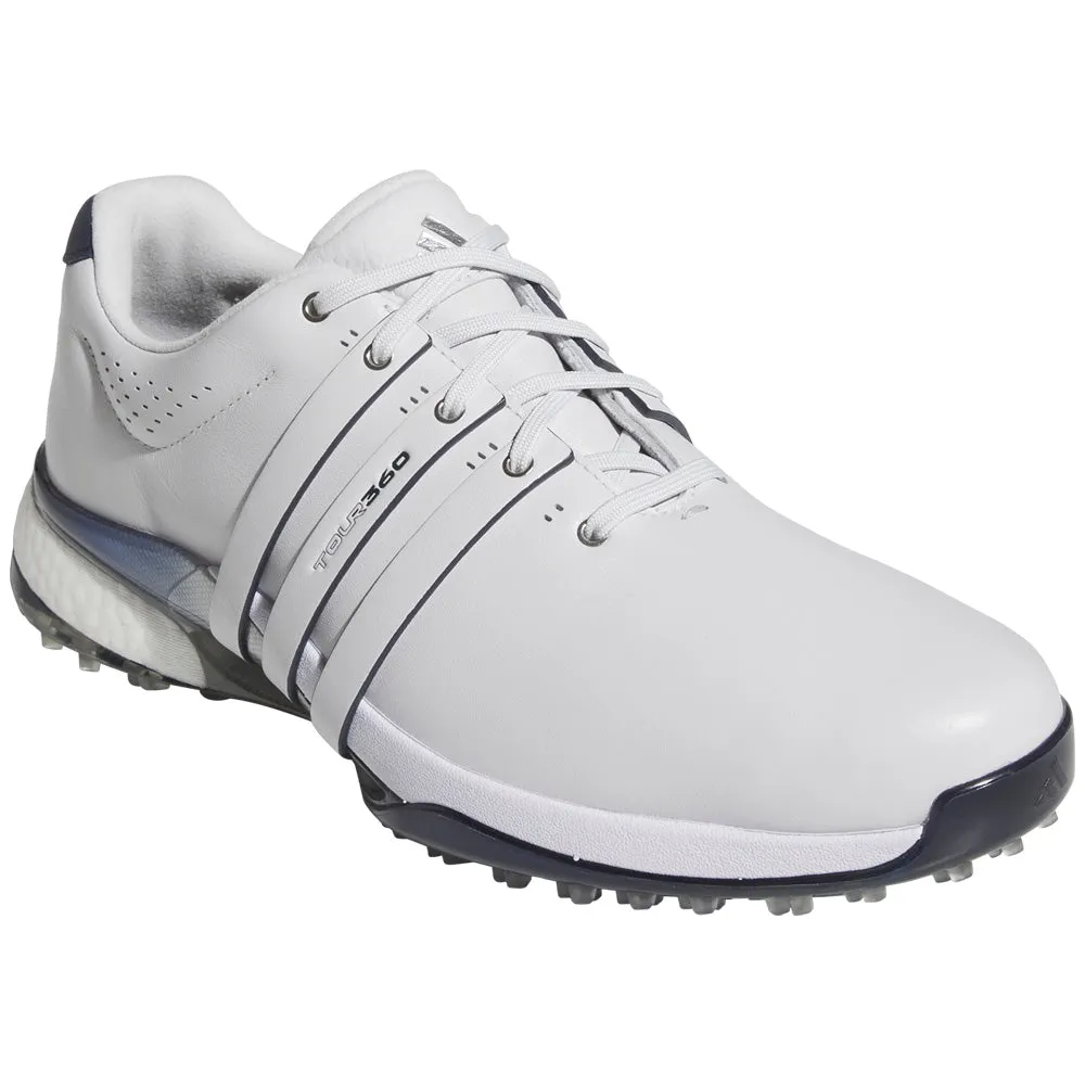 Stride with Confidence Fearlessly You Adidas Tour360 Spikeless Waterproof Shoes - Dash Grey/Dash Grey/Collegiate Navy