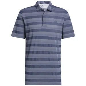 Adidas Two Colour Stripe Primegreen Polo Shirt - Crew Navy/White Made to Move
