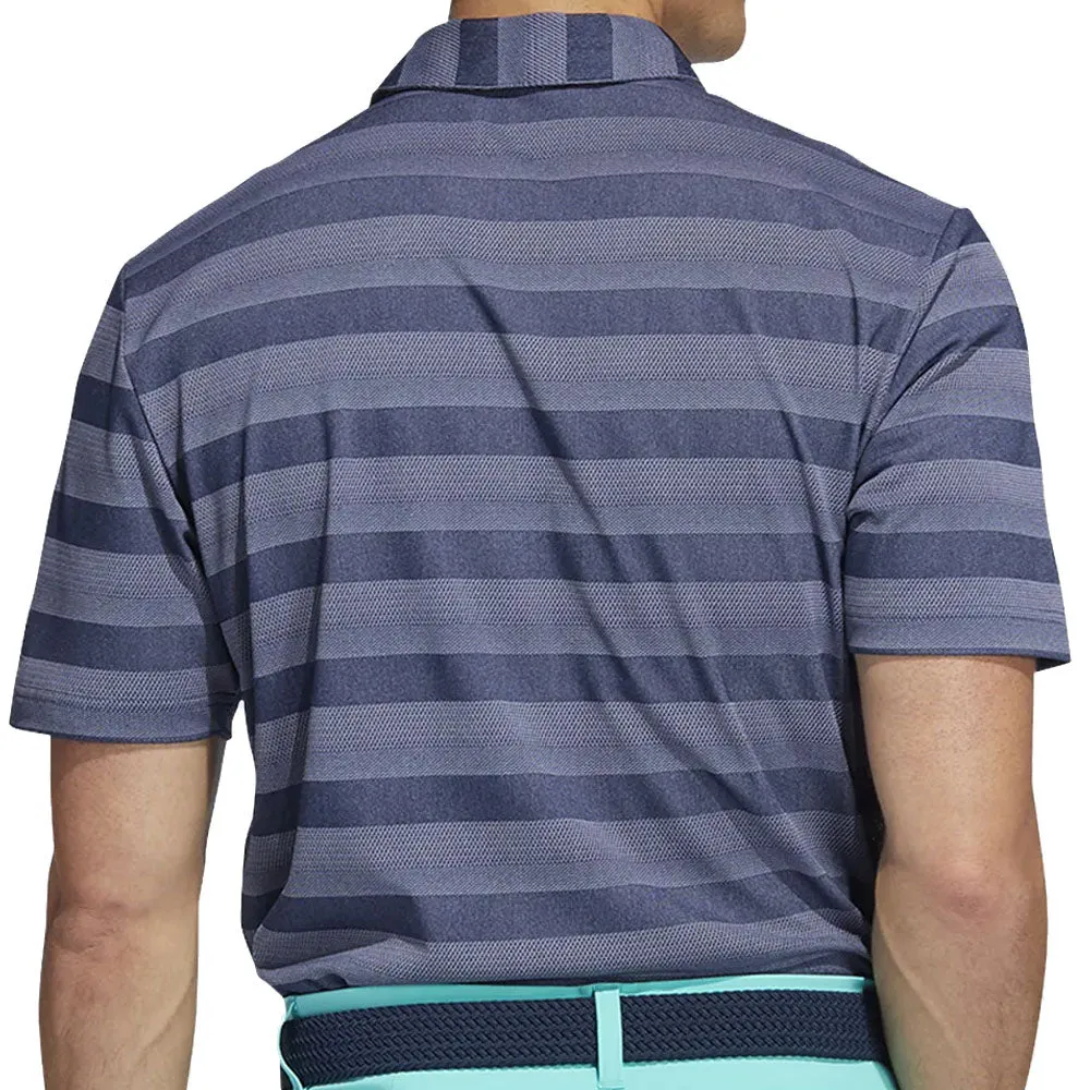 Christmas Day Sale Deal Of The Century Adidas Two Colour Stripe Primegreen Polo Shirt - Crew Navy/White