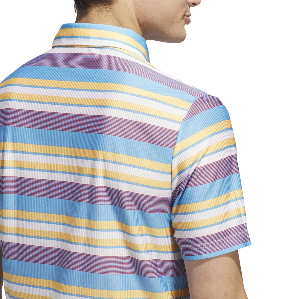 Adidas Ult365 Heat.Rdy Stripe Polo Shirt - Semi Spark Made to Turn Heads Father's Day Sale