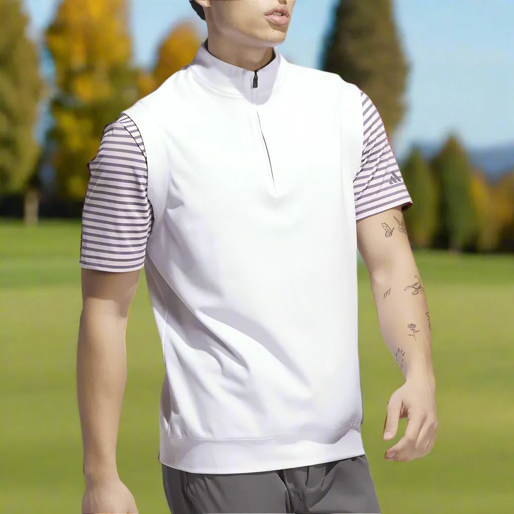Adidas Ultimate365 Classic 1/4 Zip Vest - White All Saints' Day Sale Command Attention