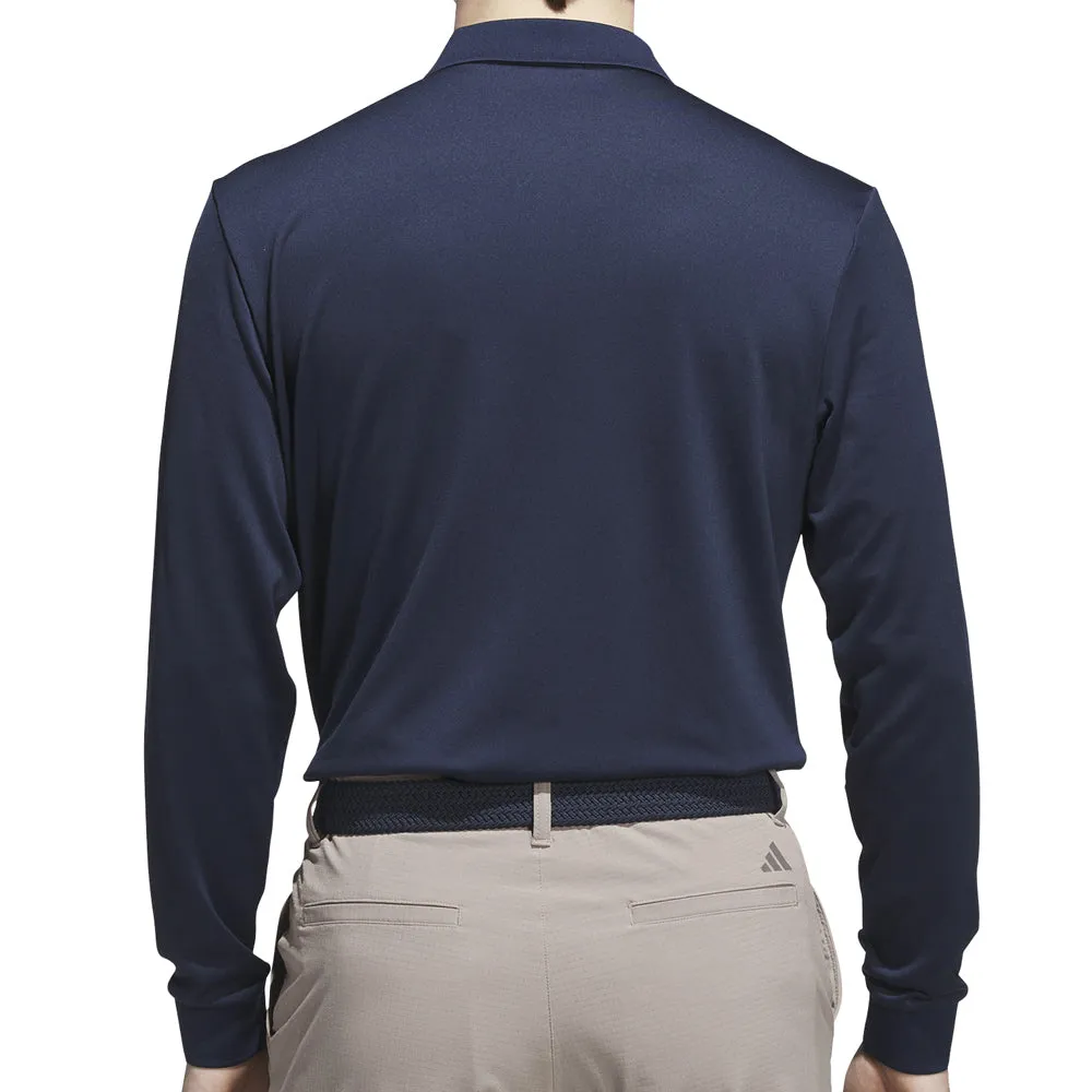 Adidas Ultimate365 Cold.Rdy Long Sleeve Polo Shirt - Collegiate Navy Chase What Moves You Independence Day Sale
